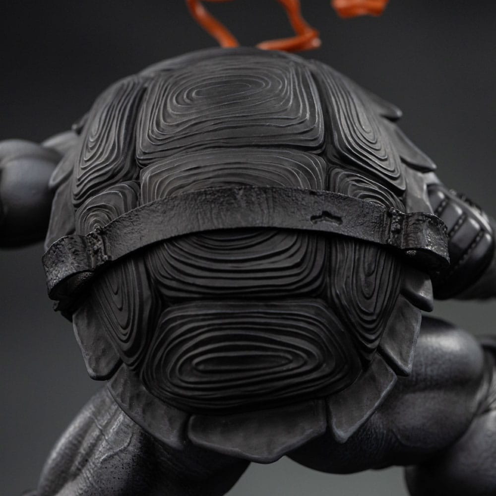 Statua Art Scale 1/10 Michelangelo variante bianco e nero 26 cm - Tartarughe Ninja - Iron Studios
