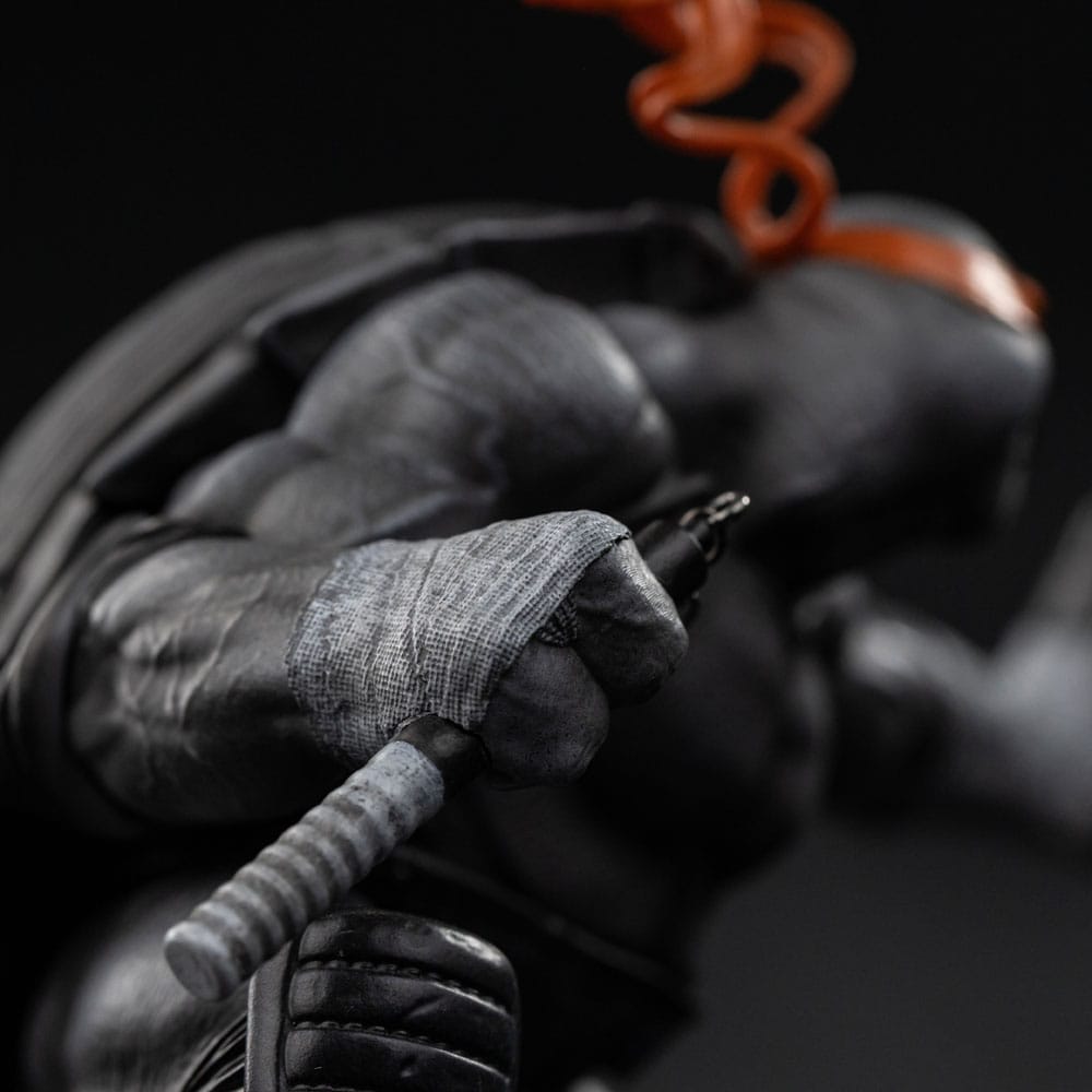 Statua Art Scale 1/10 Michelangelo variante bianco e nero 26 cm - Tartarughe Ninja - Iron Studios