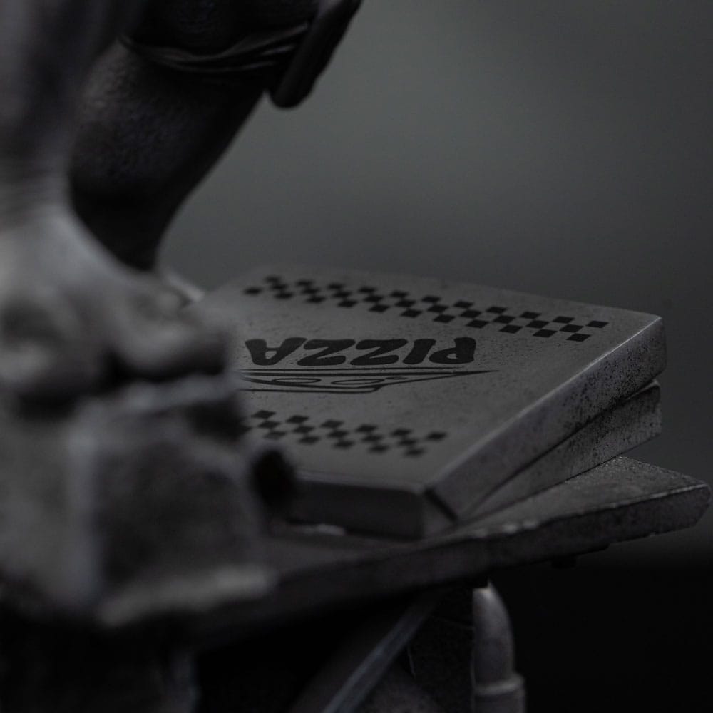 Statua Art Scale 1/10 Michelangelo variante bianco e nero 26 cm - Tartarughe Ninja - Iron Studios