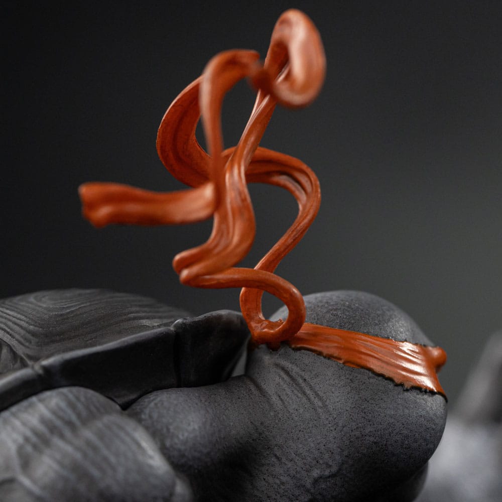 Statua Art Scale 1/10 Michelangelo variante bianco e nero 26 cm - Tartarughe Ninja - Iron Studios