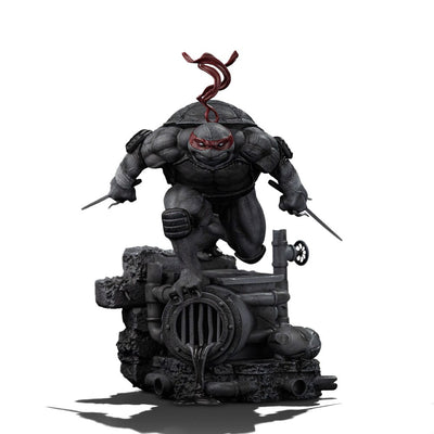 Tartarughe Ninja Art Scale Statua 1/10 Raphael Variante Bianco e Nero 26 cm Iron Studios