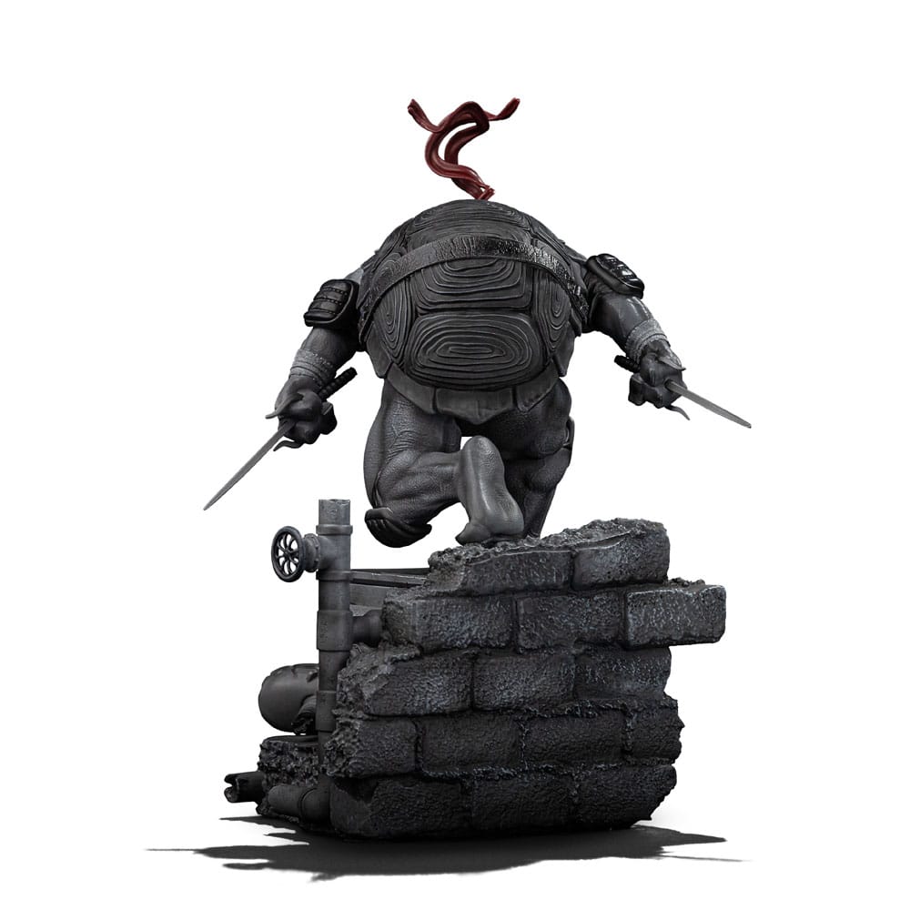 Tartarughe Ninja Art Scale Statua 1/10 Raphael Variante Bianco e Nero 26 cm Iron Studios