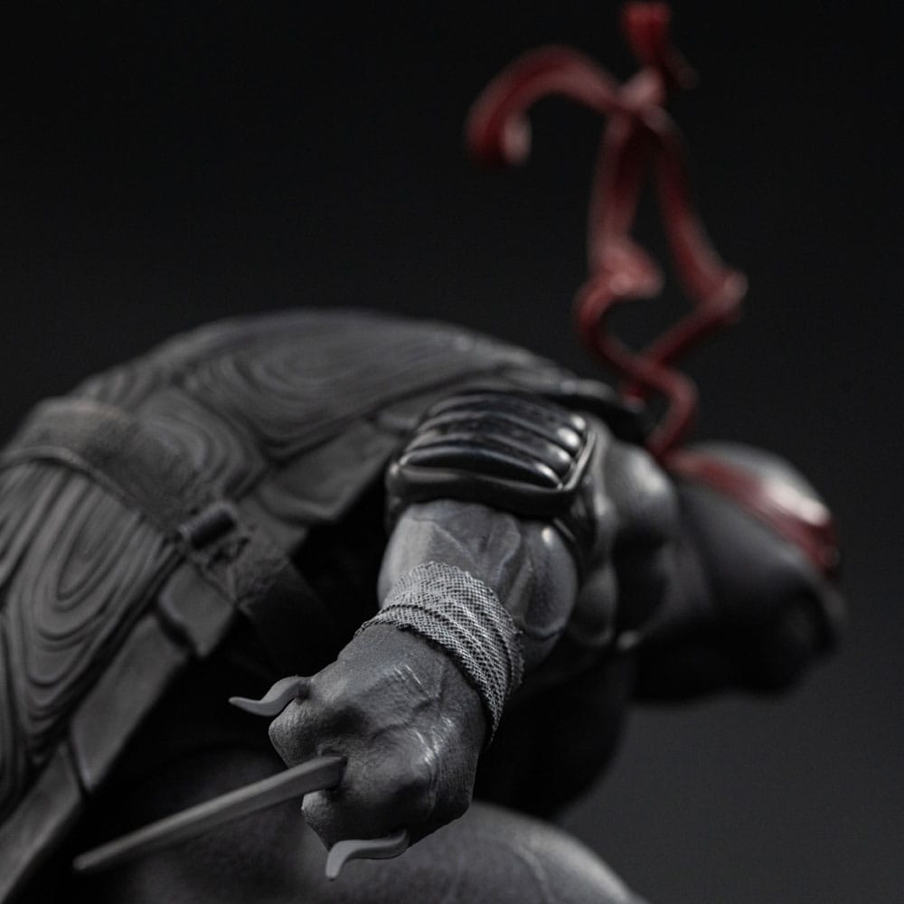 Tartarughe Ninja Art Scale Statua 1/10 Raphael Variante Bianco e Nero 26 cm Iron Studios