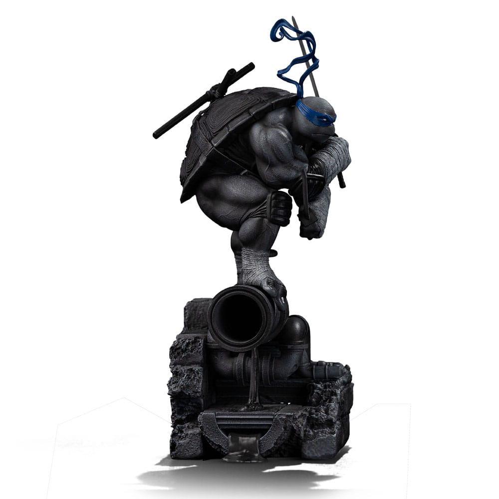 Statua Art Scale 1/10 Leonardo Variante Bianco e Nero 26 cm - Tartarughe Ninja Iron Studios