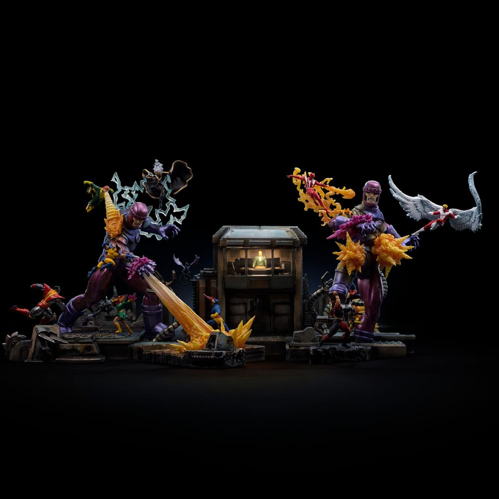 Marvel X-Men Danger Room Diorama B (Comic Version) Statua Demi Art Scale 1/20 Iron Studios 43 cm