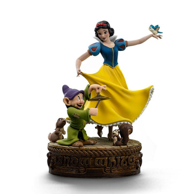 Biancaneve e i Sette Nani Art Scale Statua 1/10 Biancaneve e Brontolo 21 cm Iron Studios