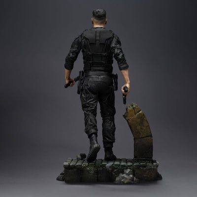 Statuetta Punisher in resina scala 1/10 da Daredevil: Born Again, Iron Studios, 21 cm