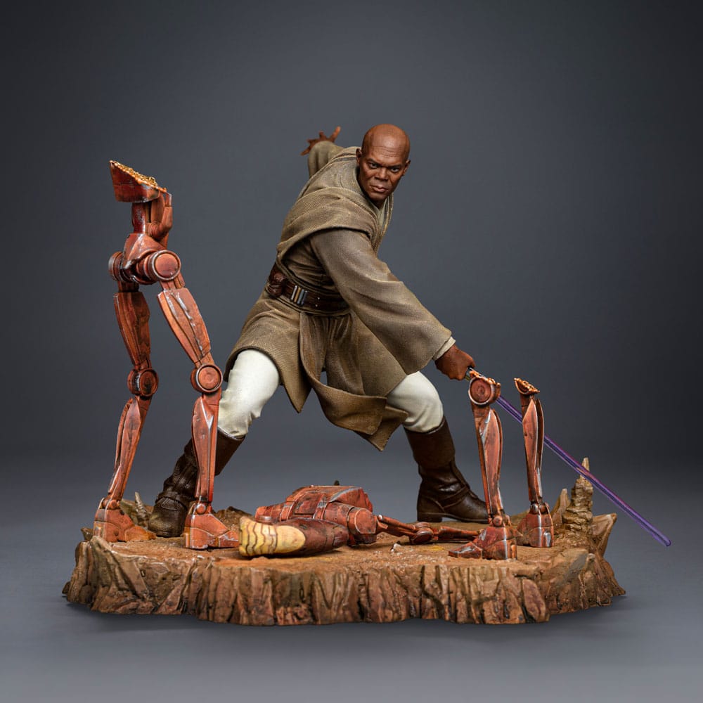 Star Wars Art Scale Statue 1/10 Mace Windu 18 cm Iron Studios