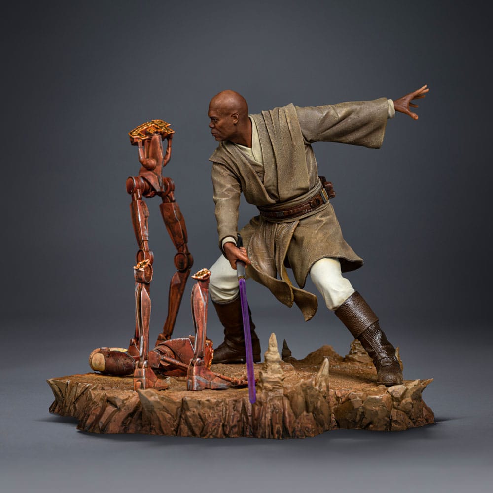 Star Wars Art Scale Statue 1/10 Mace Windu 18 cm Iron Studios