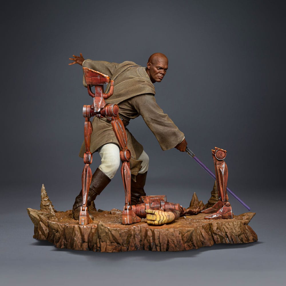 Star Wars Art Scale Statue 1/10 Mace Windu 18 cm Iron Studios