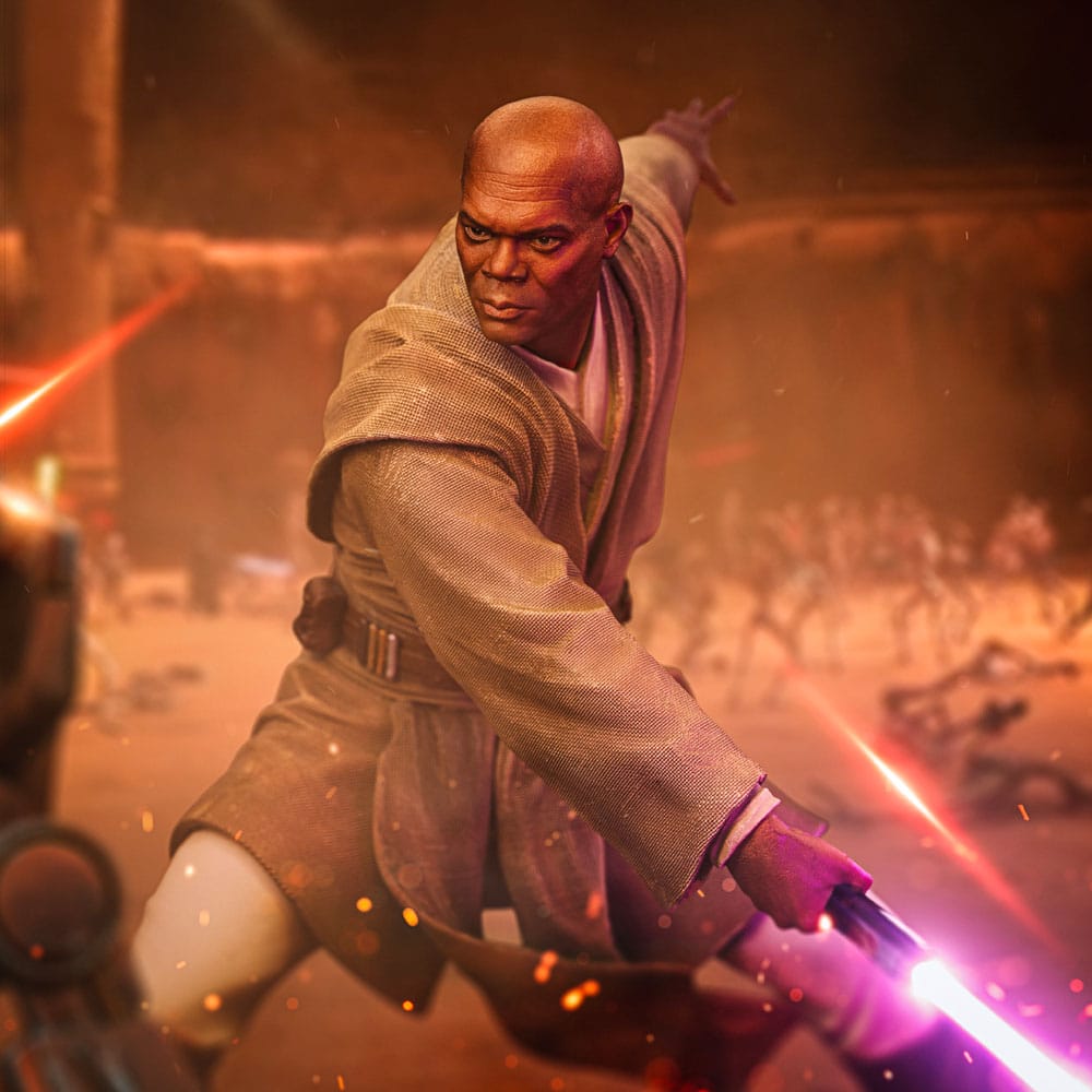 Star Wars Art Scale Statue 1/10 Mace Windu 18 cm Iron Studios