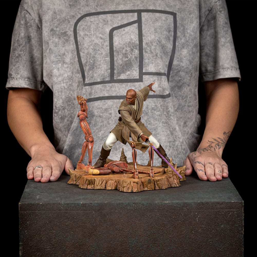 Star Wars Art Scale Statue 1/10 Mace Windu 18 cm Iron Studios
