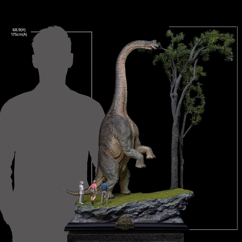Statua Jurassic Park Demi Art Scale 1/10 Welcome to the Jurassic Park Special Edition 80 cm Iron Studios