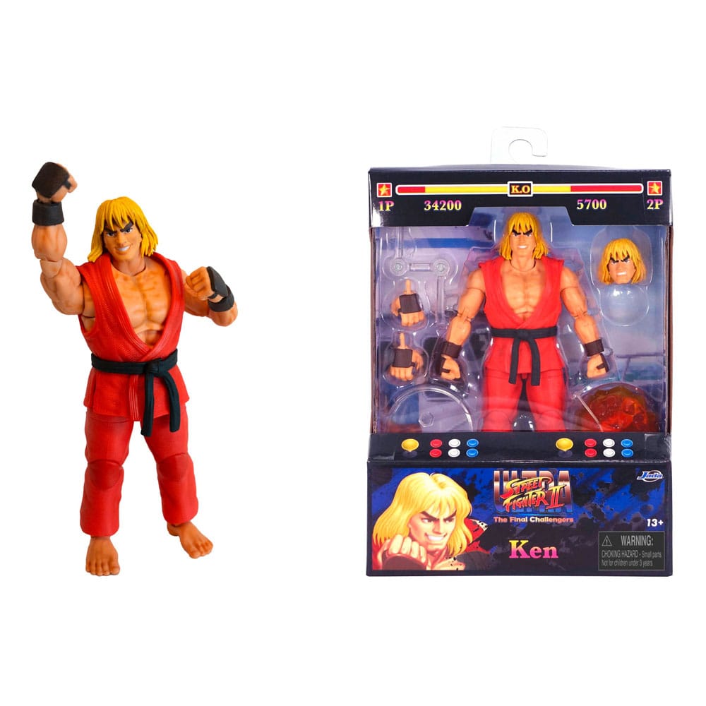 Ultra Street Fighter II: The Final Challengers Action Figure 1/12 Ken 15 cm - Jada Toys