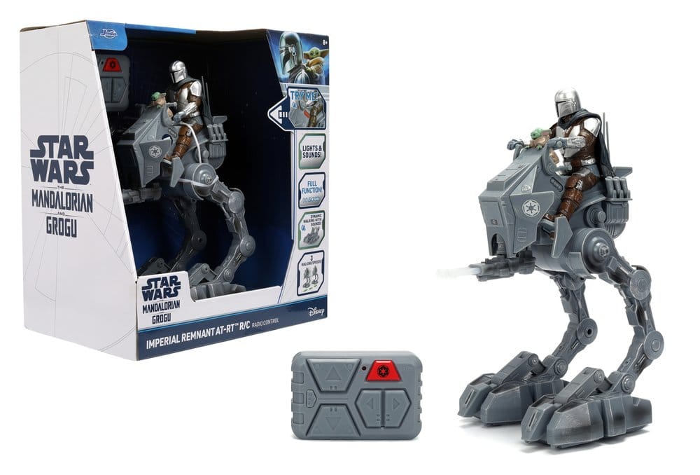 Star Wars: The Mandalorian & Grogu – AT-RT Imperial Remnant Walker radiocomandato scala 1/12, 33 cm – Jada Toys