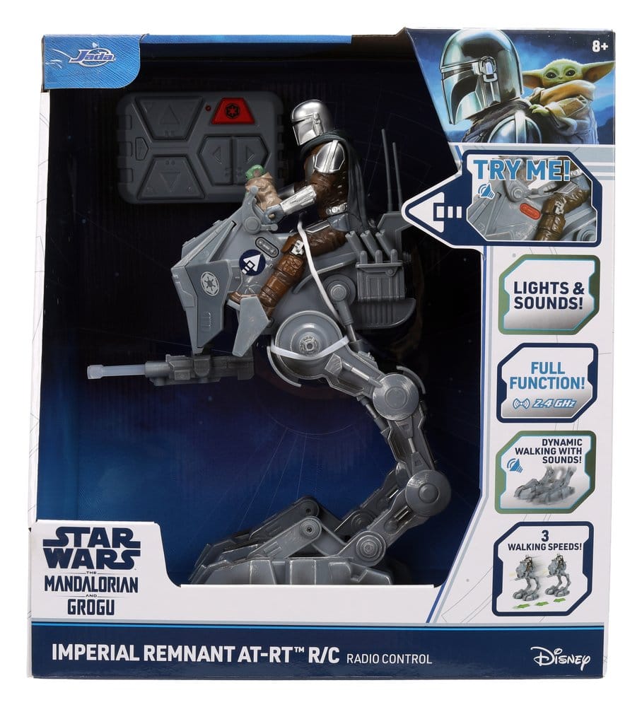 Star Wars: The Mandalorian & Grogu – AT-RT Imperial Remnant Walker radiocomandato scala 1/12, 33 cm – Jada Toys