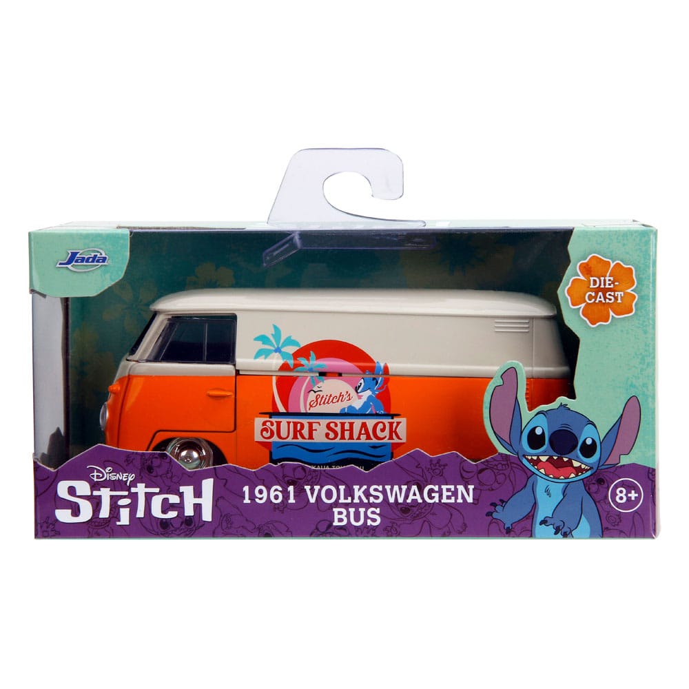 Lilo & Stitch Volkswagen Bus 1961 in scala 1/32, modellino diecast Jada Toys