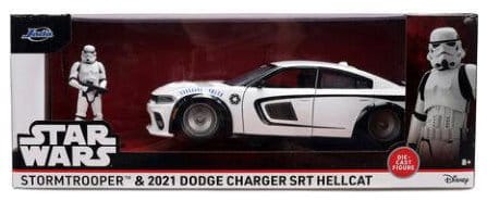Star Wars Modello Die-Cast 1:24 Stormtrooper Dodge Charger SRT Hellcat - Jada Toys