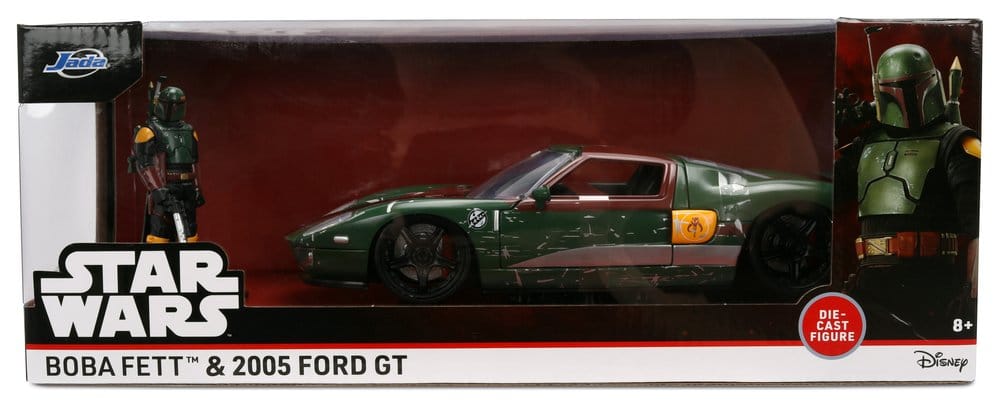 Star Wars Action Figure Boba Fett 2005 Ford GT 1:24 Jada Toys