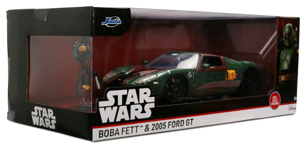 Star Wars Action Figure Boba Fett 2005 Ford GT 1:24 Jada Toys