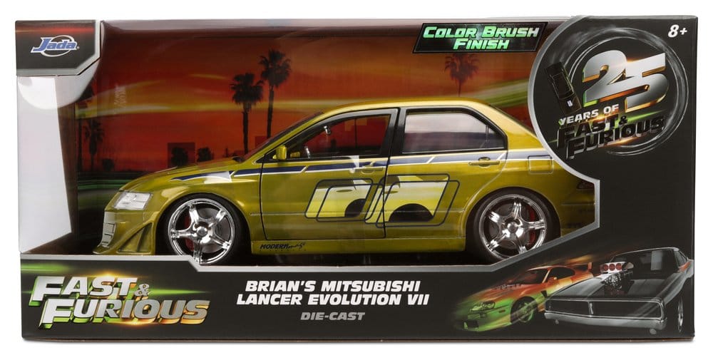 Fast & Furious Modellino Diecast 1:24 Anniversary Mitsubishi 9 cm Jada Toys