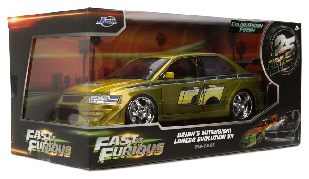 Fast & Furious Modellino Diecast 1:24 Anniversary Mitsubishi 9 cm Jada Toys