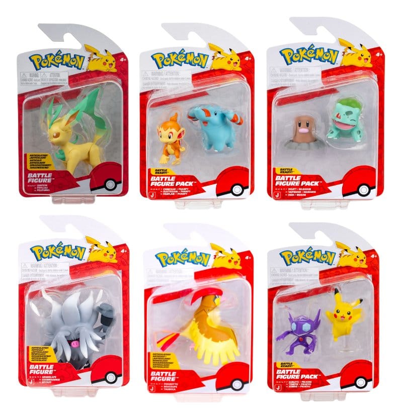 Pokémon Battle Figure Action Figure assortimento ver. 22 (6 pezzi) Jazwares