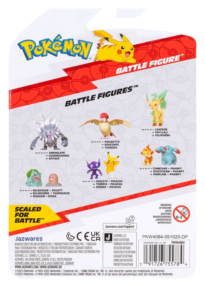 Pokémon Battle Figure Action Figure assortimento ver. 22 (6 pezzi) Jazwares