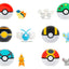 Pokémon Clip 'n' Go Minifigure Poké Ball assortimento 6 pezzi Jazwares