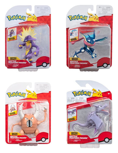 Pokémon Battle Feature Action Figure assortimento da 4 - Jazwares