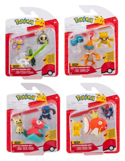 Pokémon Battle Figure Action Figure 3-Pack versione 25 Assortimento (4)