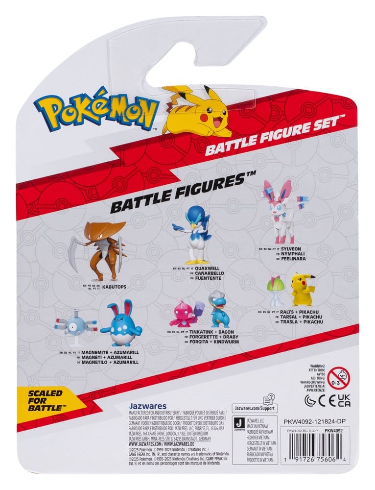 Pokémon Battle Figure Action Figure 3-Pack versione 25 Assortimento (4)
