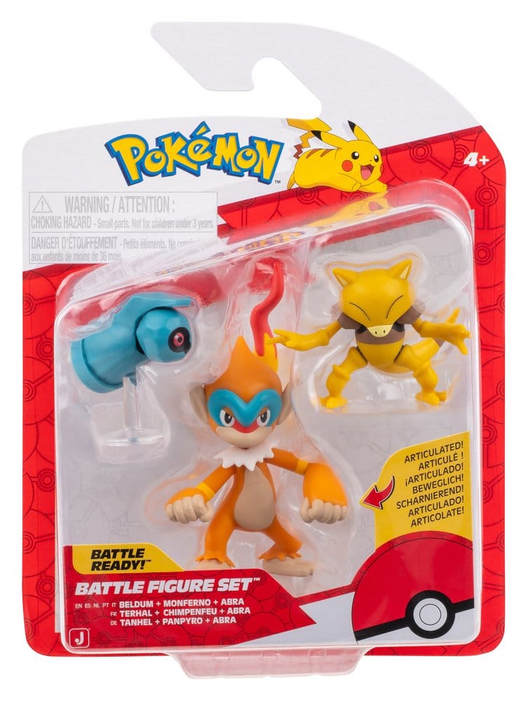 Pokémon Battle Figure Action Figure 3-Pack versione 25 Assortimento (4)