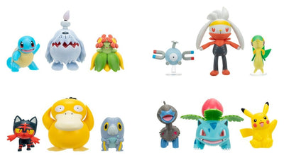 Pokémon Battle Figure Action Figure 3-Pack assortimento da 4 confezioni