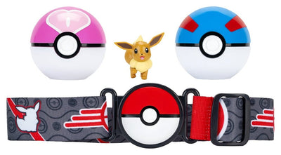 Pokémon Clip 'n' Go Cintura con Accessori, Assortimento da 4 Set - Jazwares