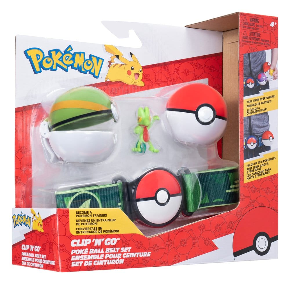 Pokémon Clip 'n' Go Set Cintura ver. 20, assortimento da 4 pezzi Jazwares