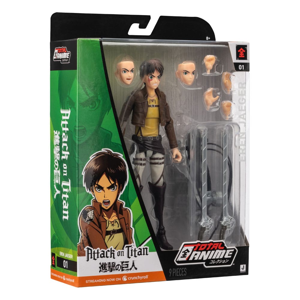 Attack on Titan Total Anime Action Figure Eren Jaeger 17 cm - Jazwares