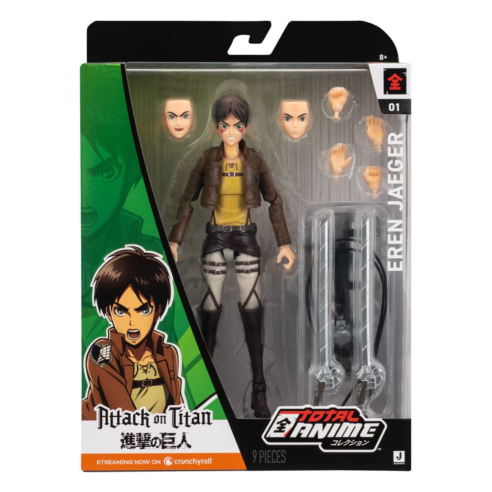 Attack on Titan Total Anime Action Figure Eren Jaeger 17 cm - Jazwares