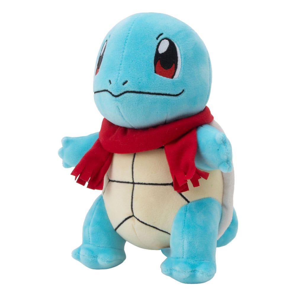 Peluche Pokémon Squirtle invernale con sciarpa 20 cm Jazwares