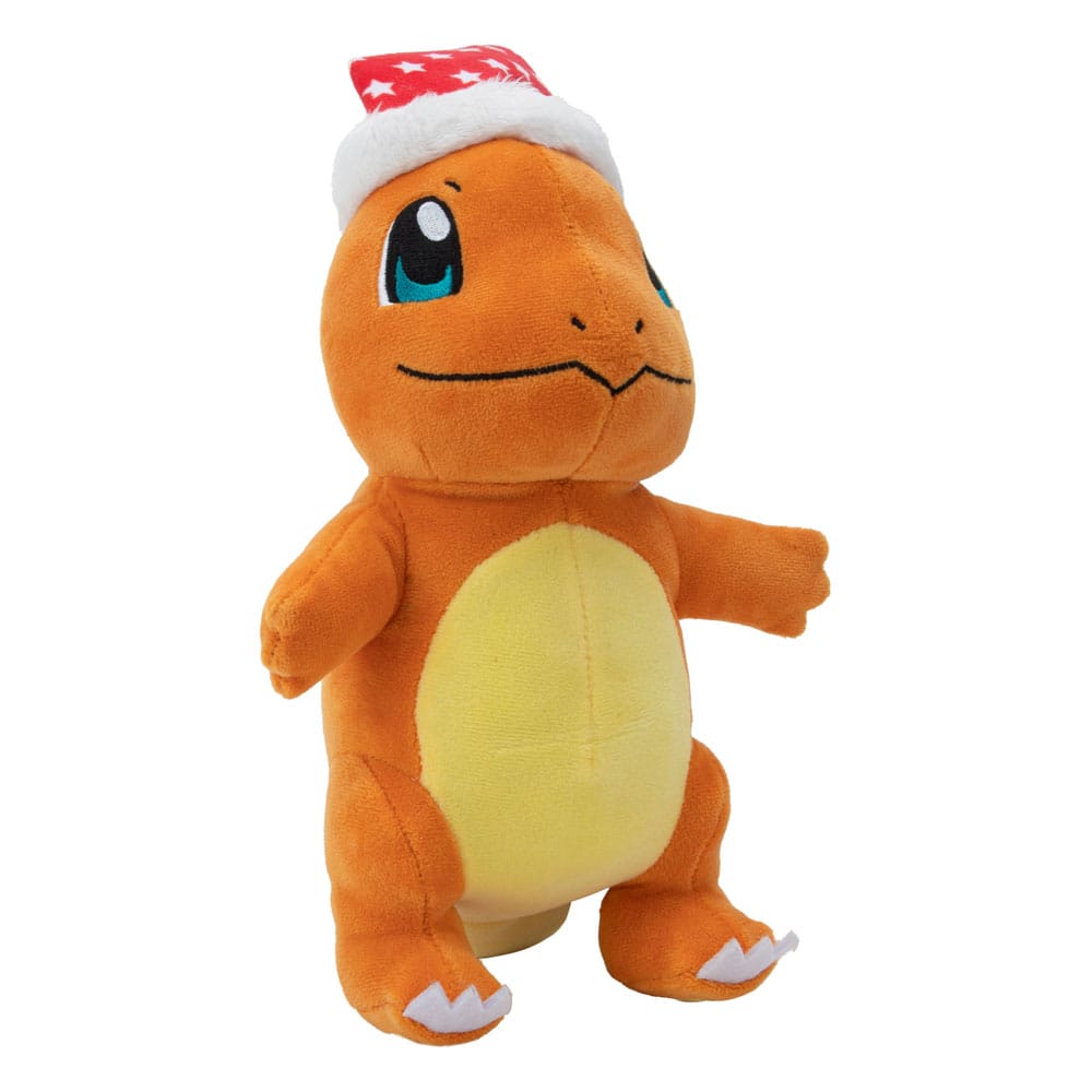 Peluche Charmander Pokémon Winter con cappello di Natale 20 cm Jazwares