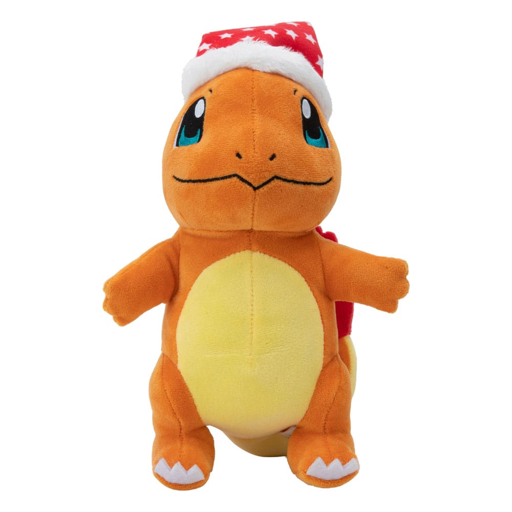 Peluche Charmander Pokémon Winter con cappello di Natale 20 cm Jazwares