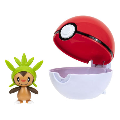 Jazwares - Pokémon Clip'n'Go - Poké Balls Chespin & Poké Ball
