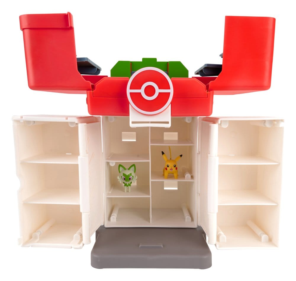 Pokémon Play 'n' Display Case con Sprigatito e Pikachu - Jazwares