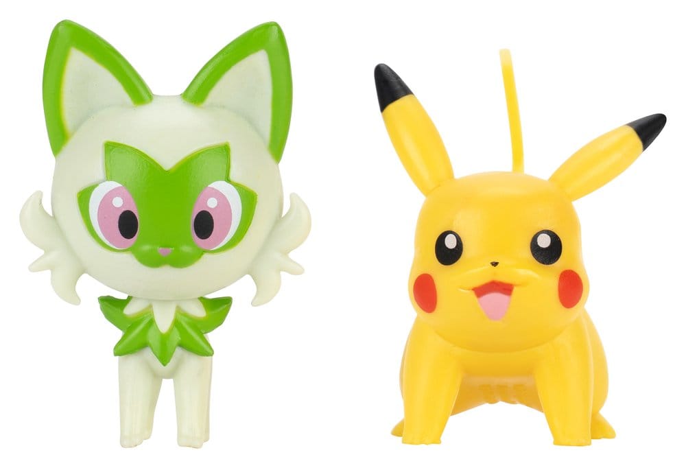 Pokémon Play 'n' Display Case con Sprigatito e Pikachu - Jazwares