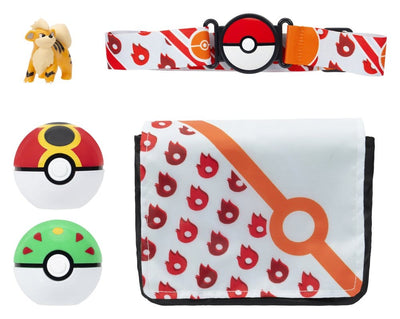 Pokémon Clip 'n' Go Bandolier Set con Growlithe, set di action toy Jazwares