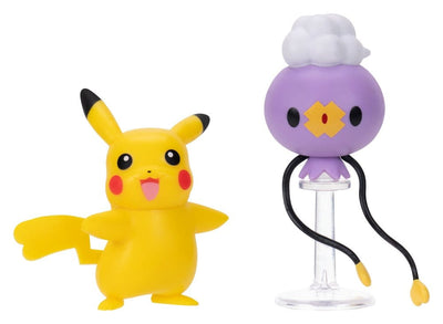 Pokémon Action Figure 2 Pezzi Drifloon e Pikachu - Jazwares