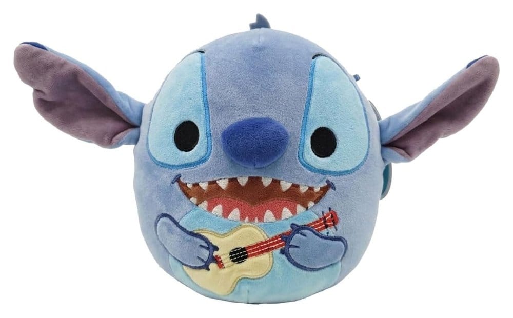Lilo & Stitch Squishmallow Peluche Stitch con Chitarra 20 cm Jazwares