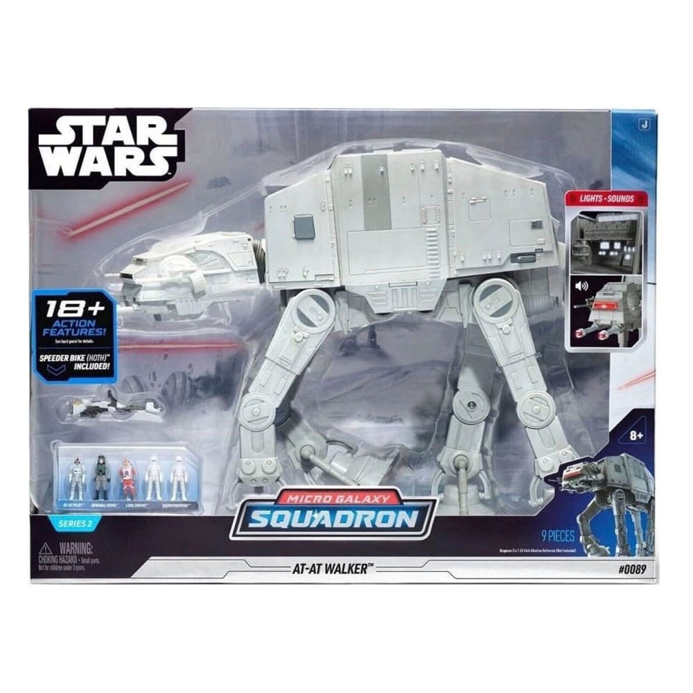 Star Wars Micro Galaxy Squadron AT-AT Assault Class con Figure, 24 cm - Jazwares
