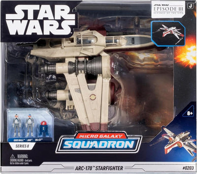 Star Wars Veicolo Deluxe ARC 170 20 cm - Serie 8 - Jazwares