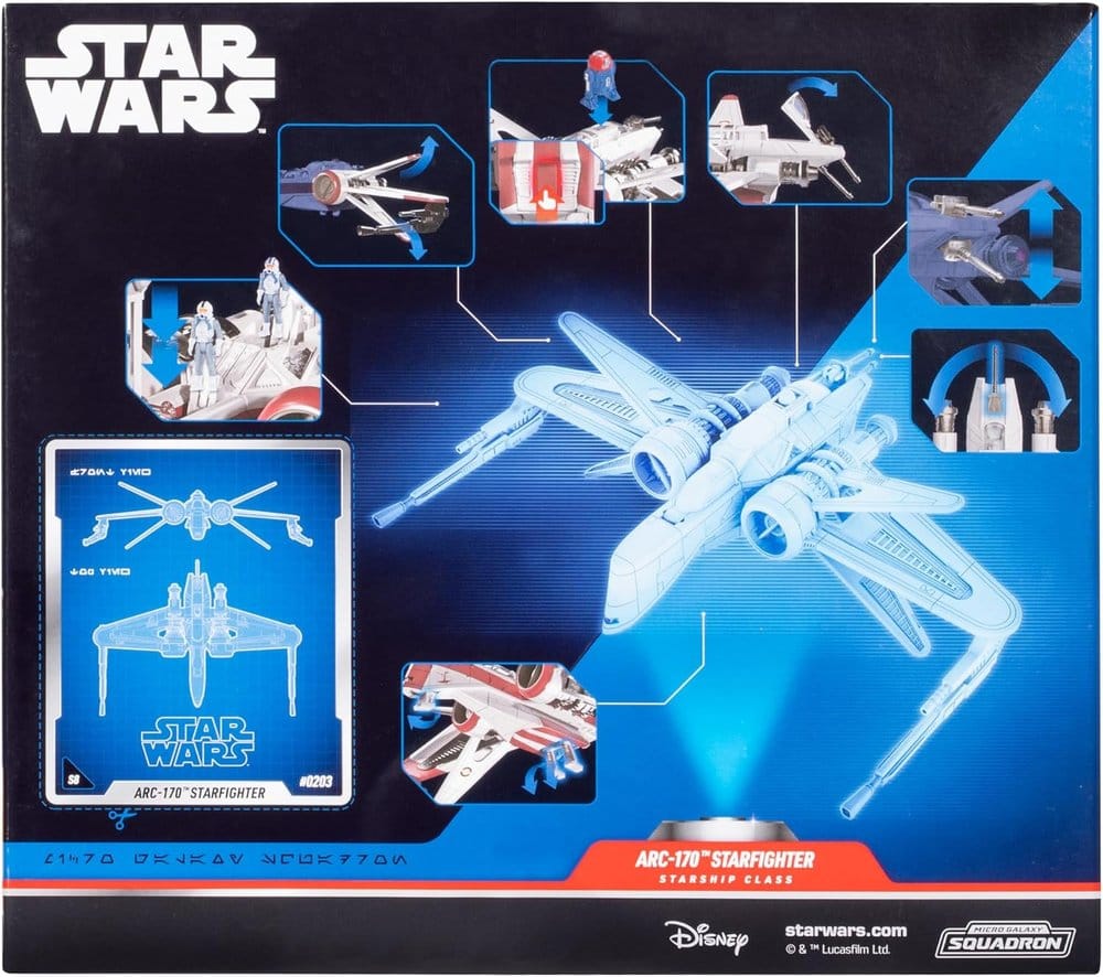 Star Wars Veicolo Deluxe ARC 170 20 cm - Serie 8 - Jazwares